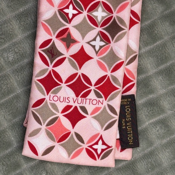 Louis Vuitton LV Scarf Ribbon Twilly Vintage Pink Japanese - Picture 2 of 5